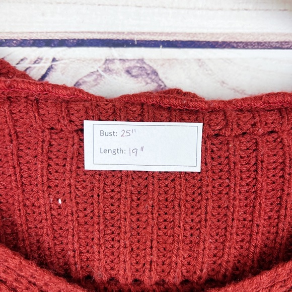 Zaful Knitted Striped Cropped Hoodie Sz Small - Picture 5 of 5